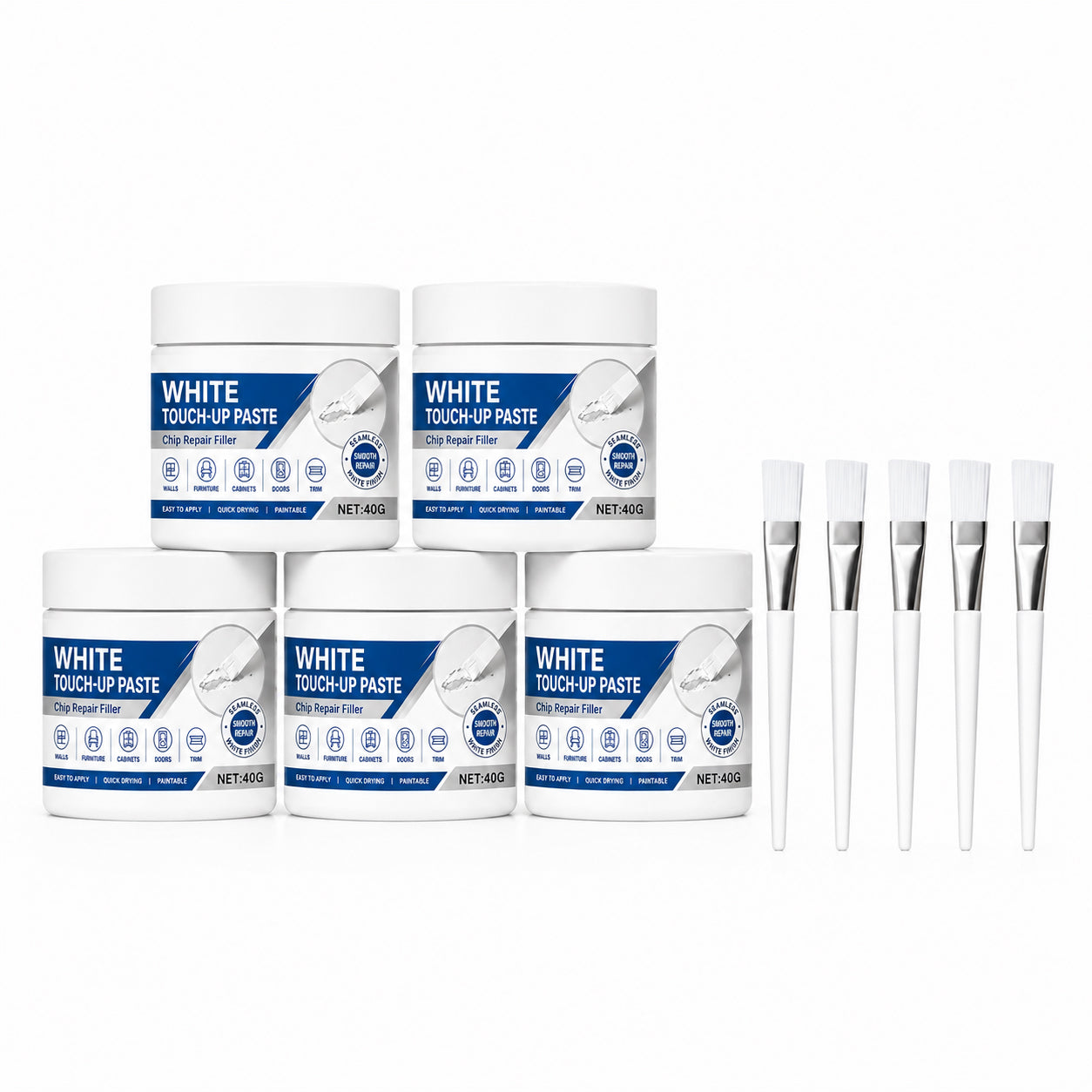 π BUY 2 GET 1 FREE Today! | Magic White Furniture Touch-Up Paste (Built-in Brush)