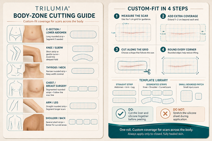🥕Trilumia® Silicone Scar Therapy Roll — Custom-Fit Care for Long, Raised Surgical Scars