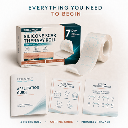 🥕Trilumia® Silicone Scar Therapy Roll — Custom-Fit Care for Long, Raised Surgical Scars